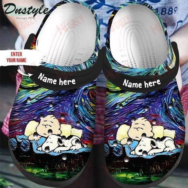 Personalized Snoopy And Peanut Autism Crocs Crocband Clog