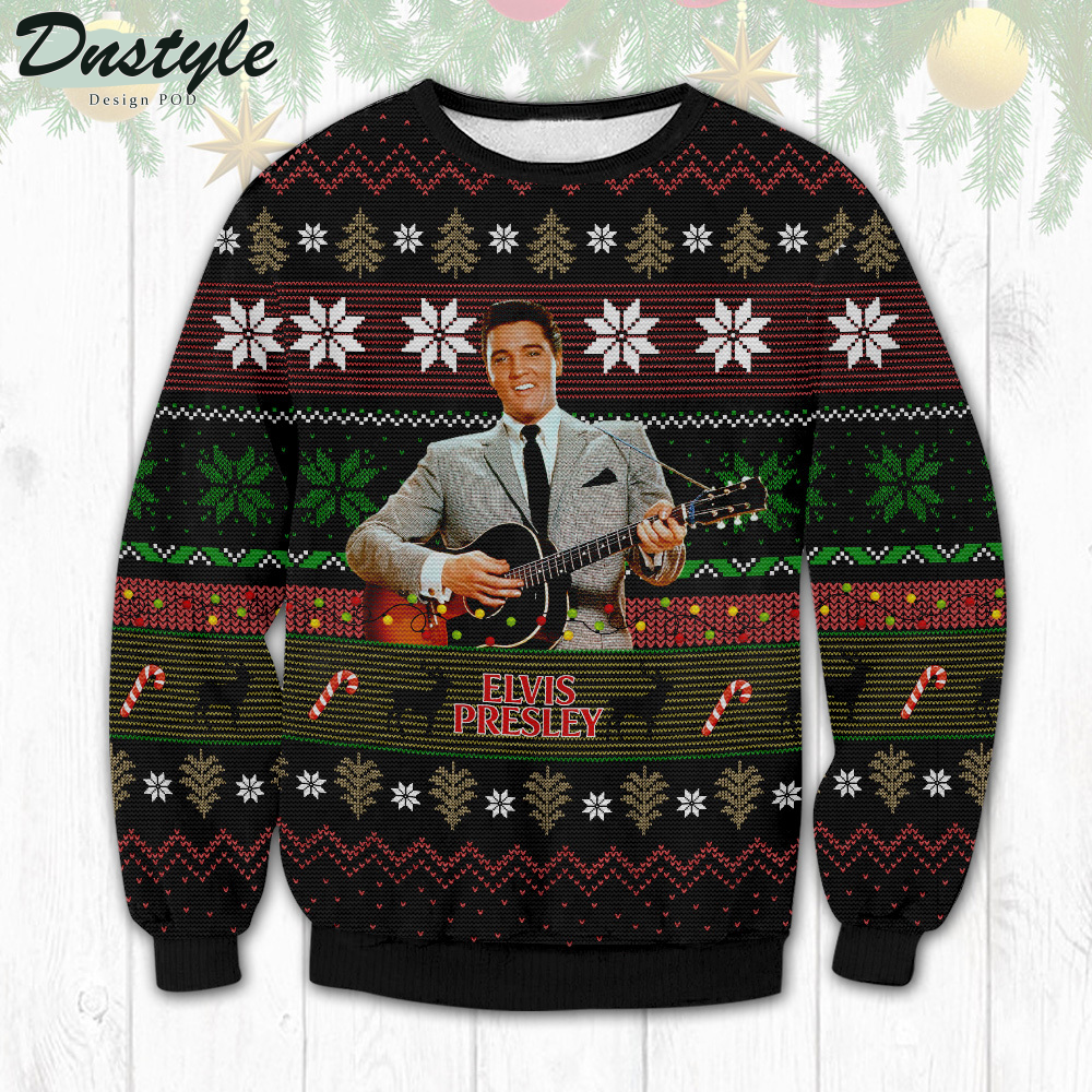 Elvis Presley Ugly Christmas Sweater