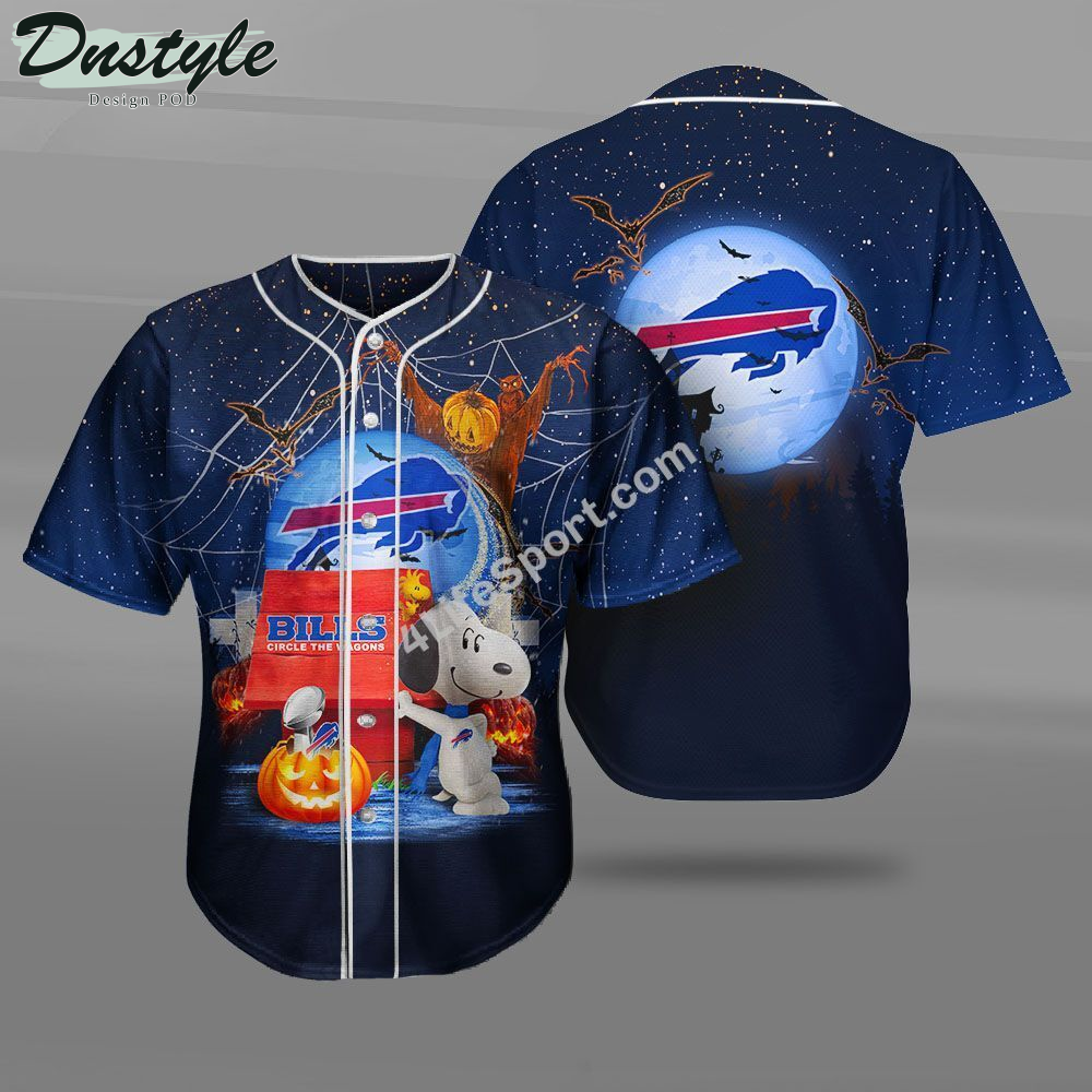 Buffalo Bills Snoopy Baseball Jersey