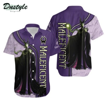 Villian Maleficent Stripes Disney Sleeping Beauty Hawaiian Shirt