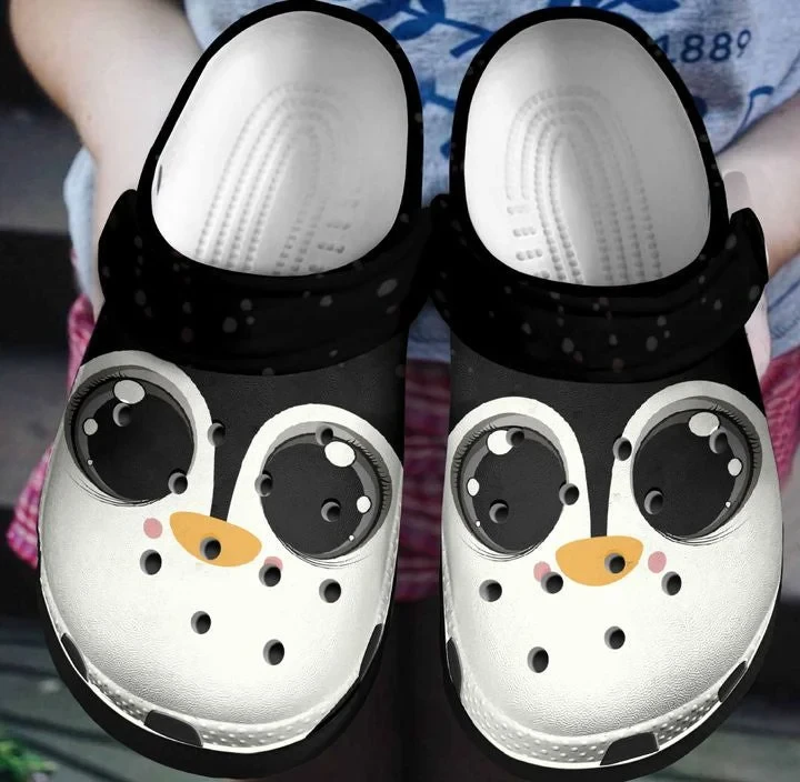 The Cute Penguin Clog Crocs Shoes