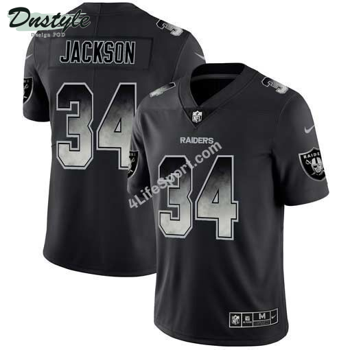 Bo Jackson 34 Las Vegas Raiders Black Football Jersey