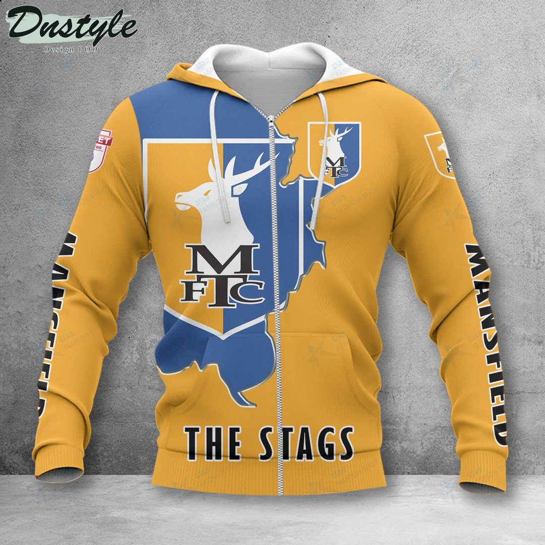 Mansfield Town The Stags Hoodie Tshirt
