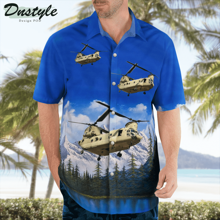 Army Ch-47 Chinook Hawaiian Shirt