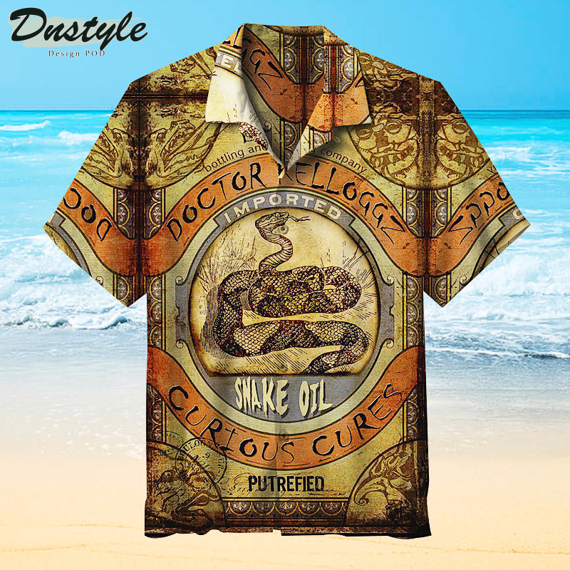 Snake Oil Dotor Kelloggz Curious Cures Hawaiian Shirt