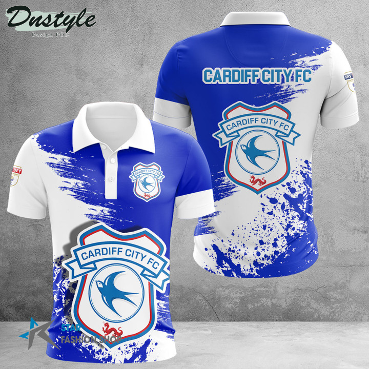 Cardiff City F.C 3D Polo Shirt