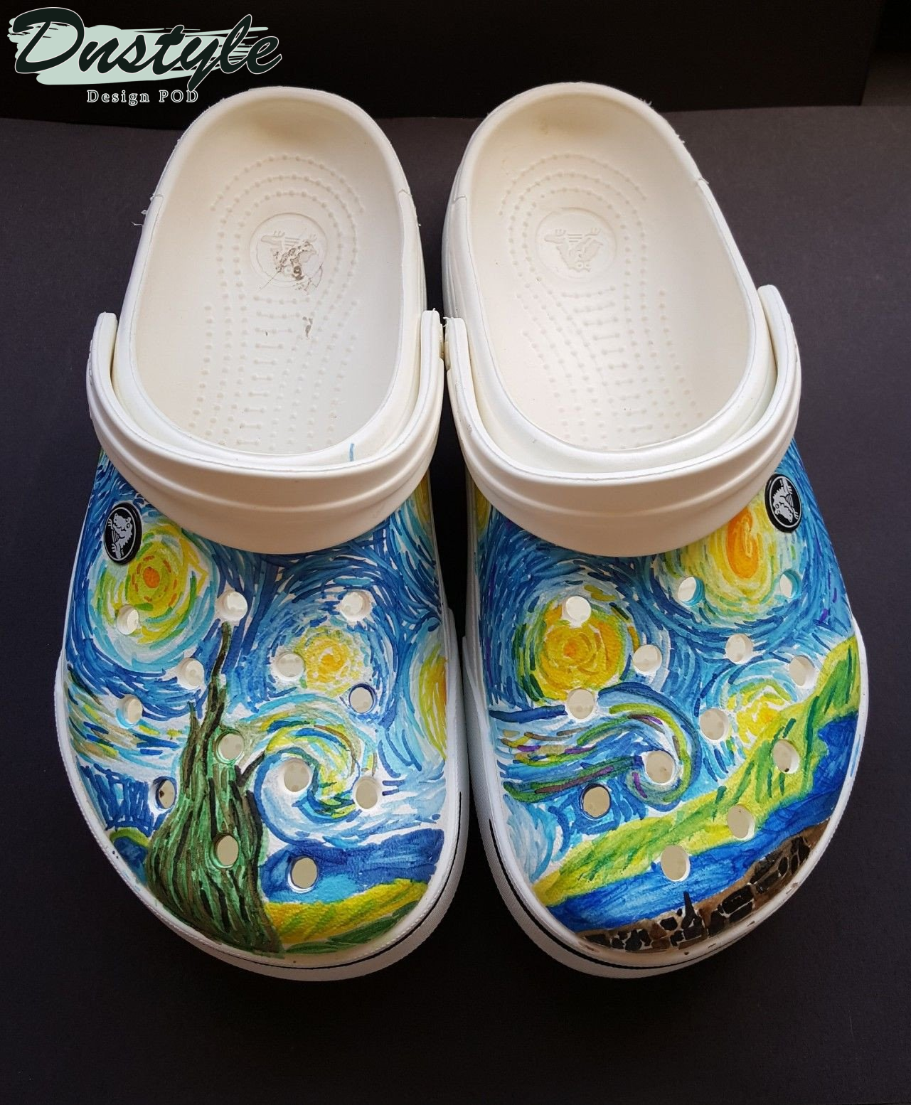 The Starry Night Clog Crocs Shoes