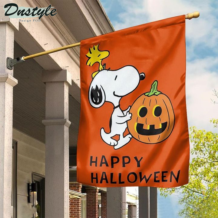 Snoopy Charlie Brown Pumpkin Halloween Flag