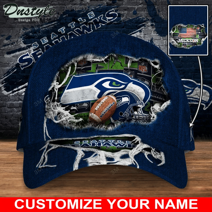 Seattle Seahawks Personalized Classic Cap