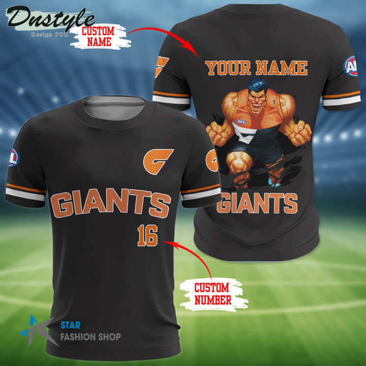 Greater Western Sydney Giants Custom Name 3D Hoodie Tshirt