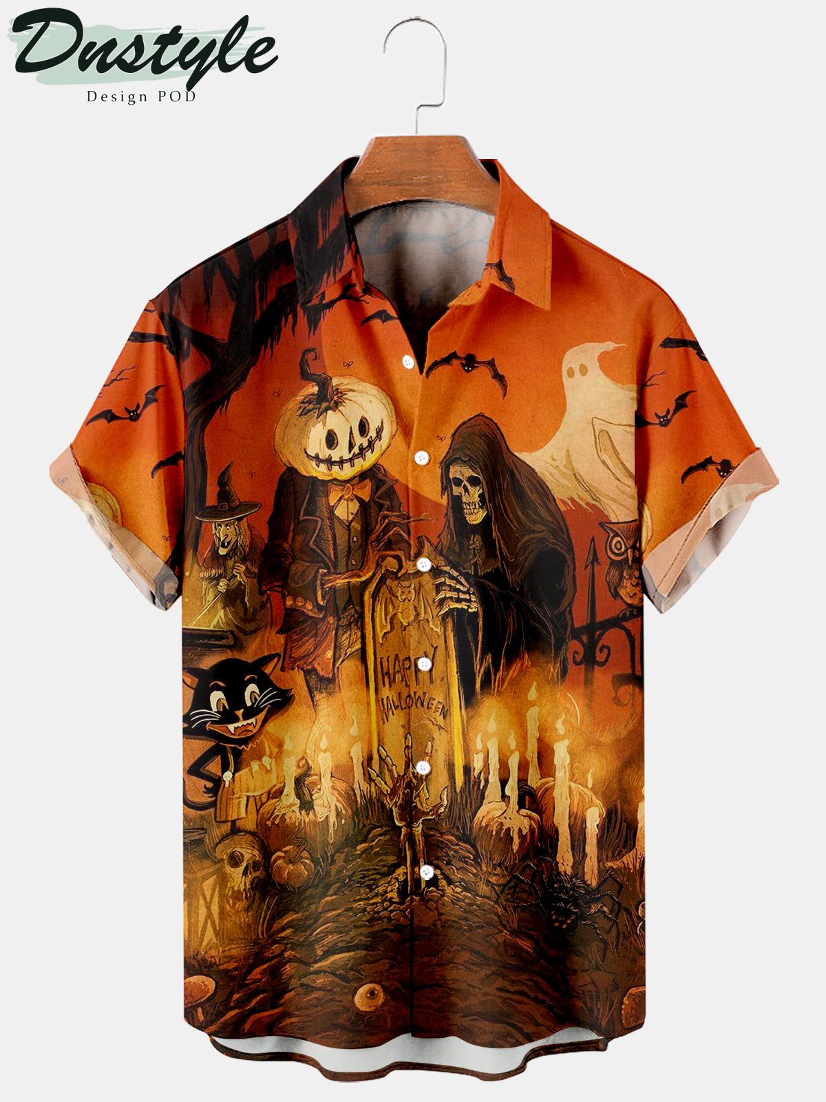 Happy Halloween Party Creative Pattern Hawaiian Shirt