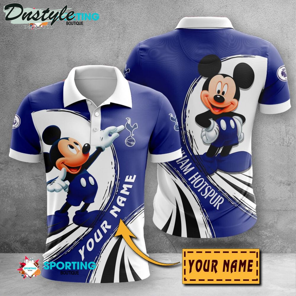 Tottenham Hotspur F.C Mickey Mouse Personalized Polo Shirt