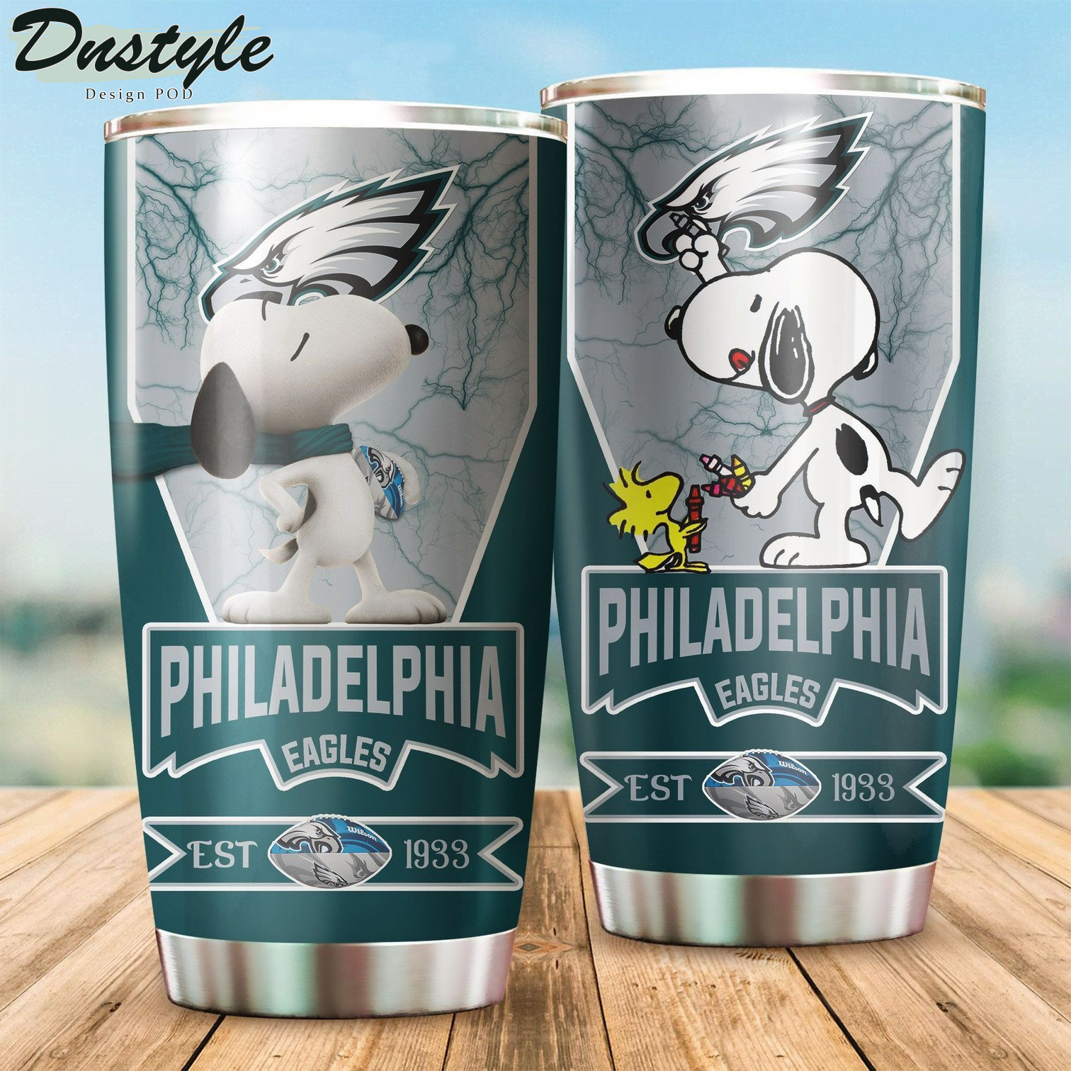 Philadelphia Eagles Snoopy Tumbler