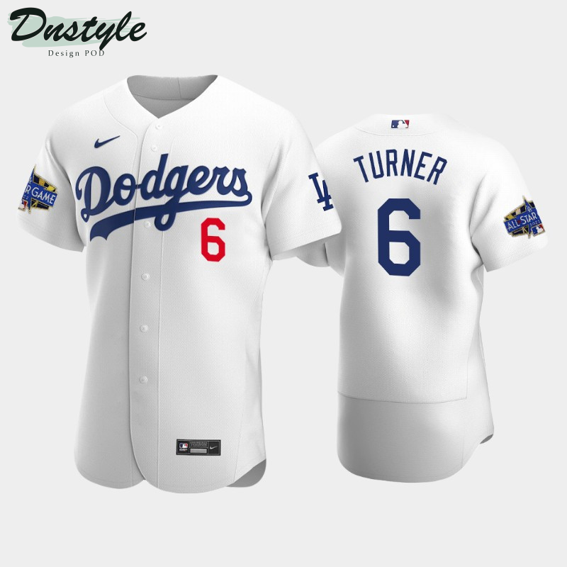 Los Angeles Dodgers Trea Turner #6 Home White 2022 MLB All-Star Game Jersey