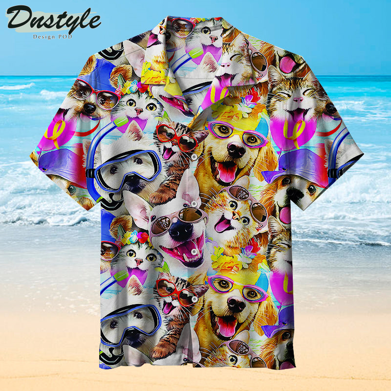 Dog Cat Puppy Hawaiian Shirt