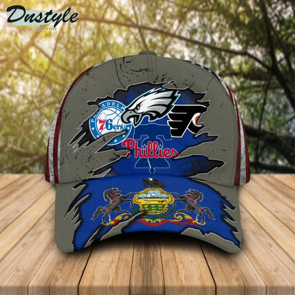 Philadelphia Eagles Philadelphia 76ers Philadelphia Phillies Philadelphia Flyers Classic Cap