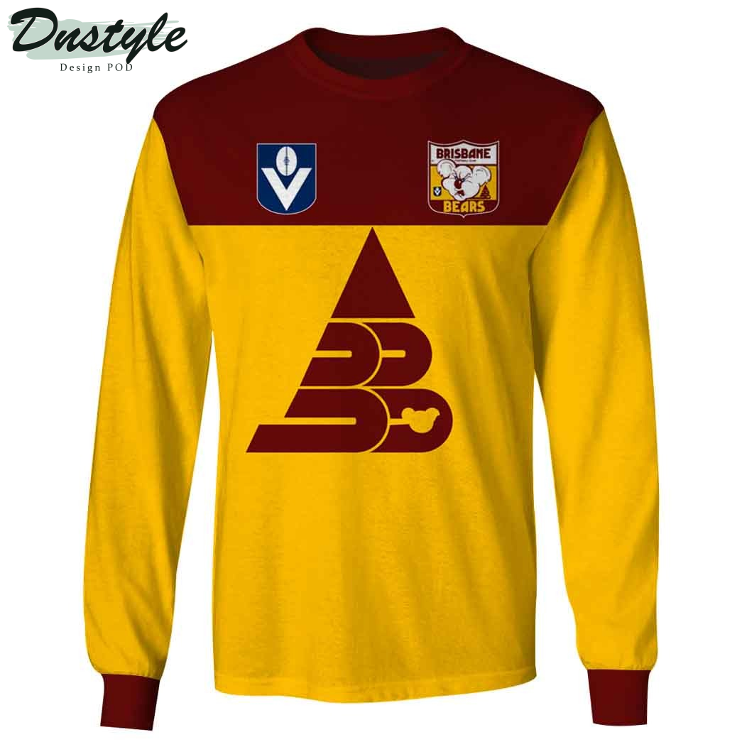 Brisbane Bears VFL 1987 Custom Hoodie Tshirt