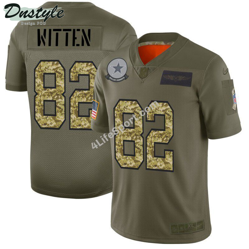 Jason Witten 82 Dallas Cowboys Brown-Green Football Jersey