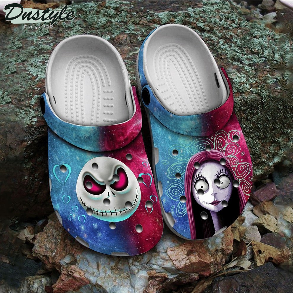 Jack And Sally Halloween Clog Crocs Shoes