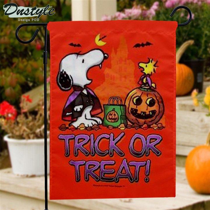 Snoopy Woodstock Halloween Flag