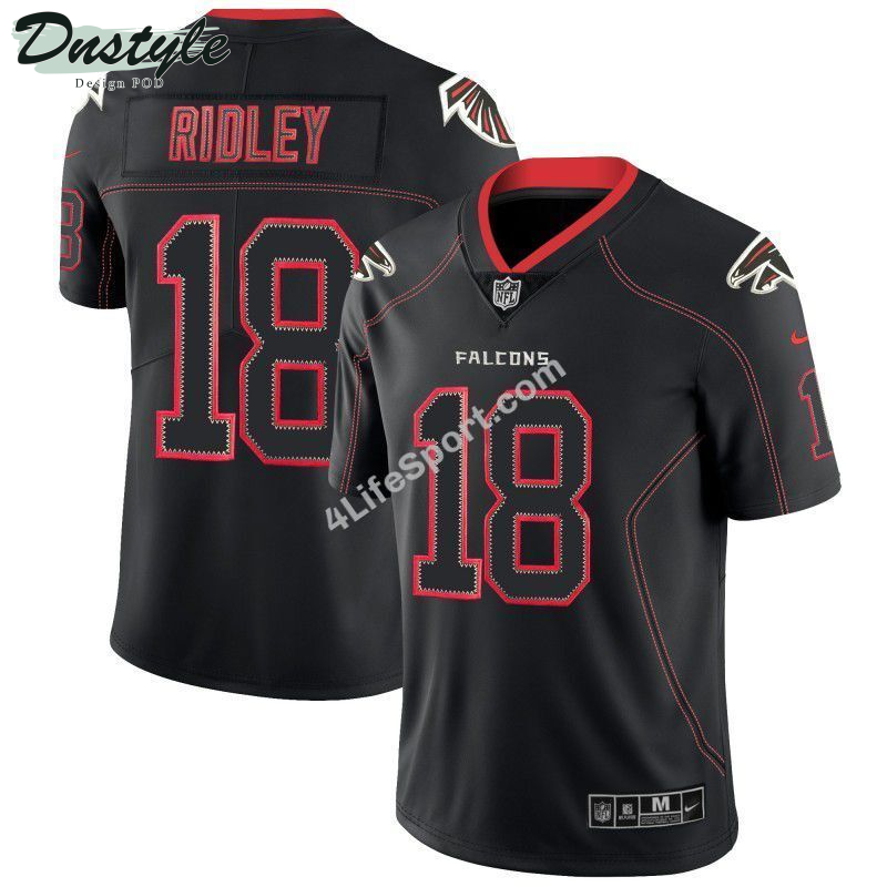 Calvin Ridley 18 Atlanta Falcons Black Football Jersey