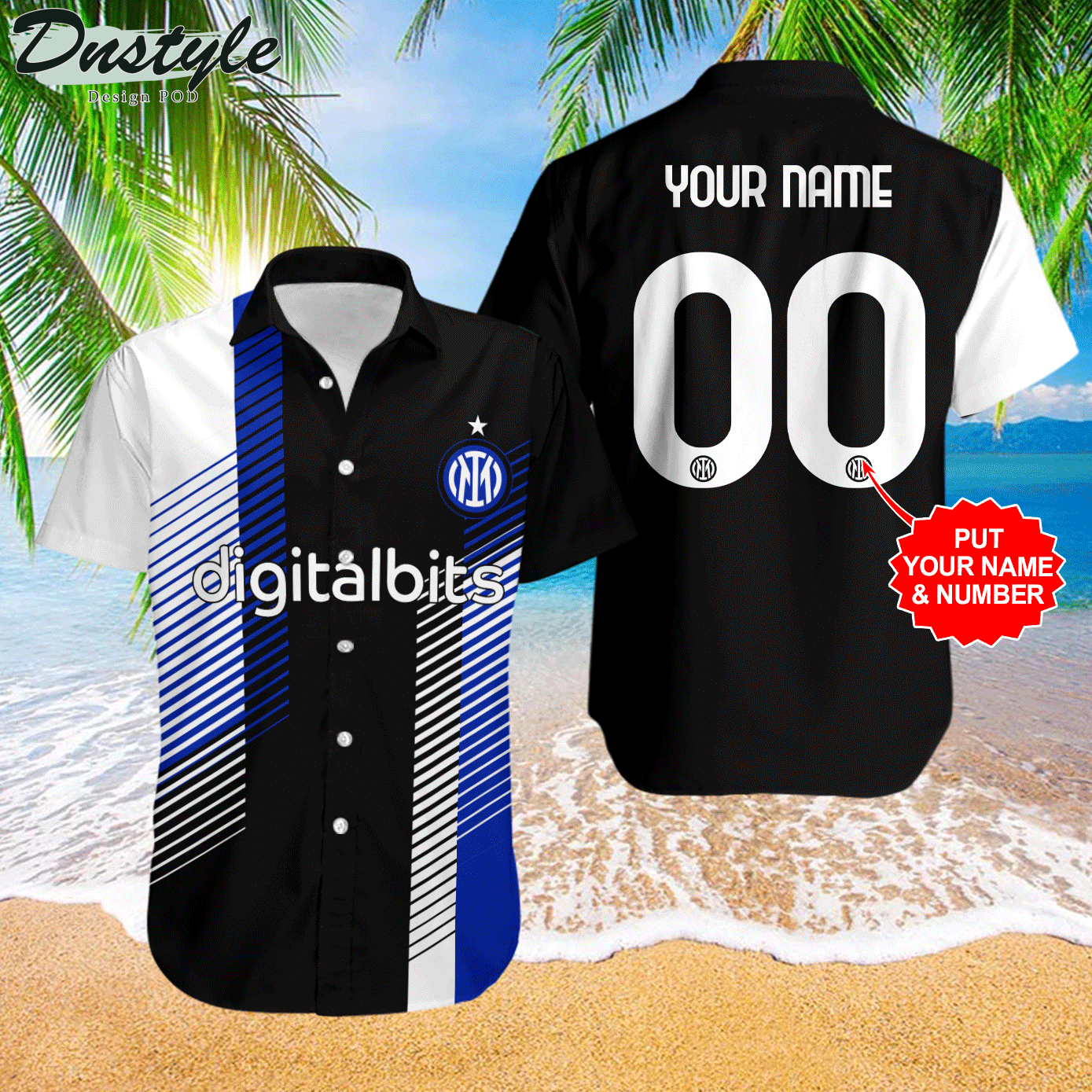 Personalized Inter Milan 3d Hawaiian Shirt