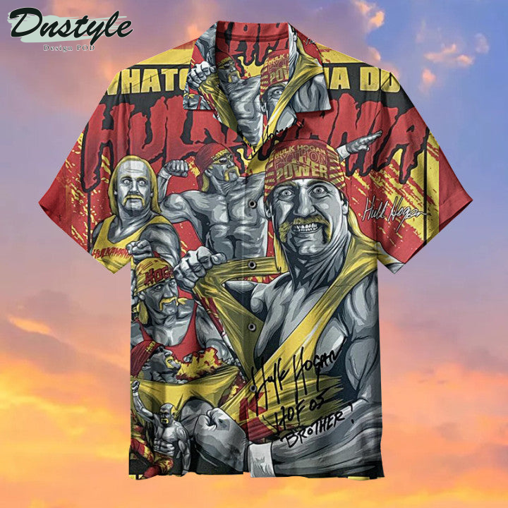 Hulkamania Hulk Hogan Power Hawaiian Shirt