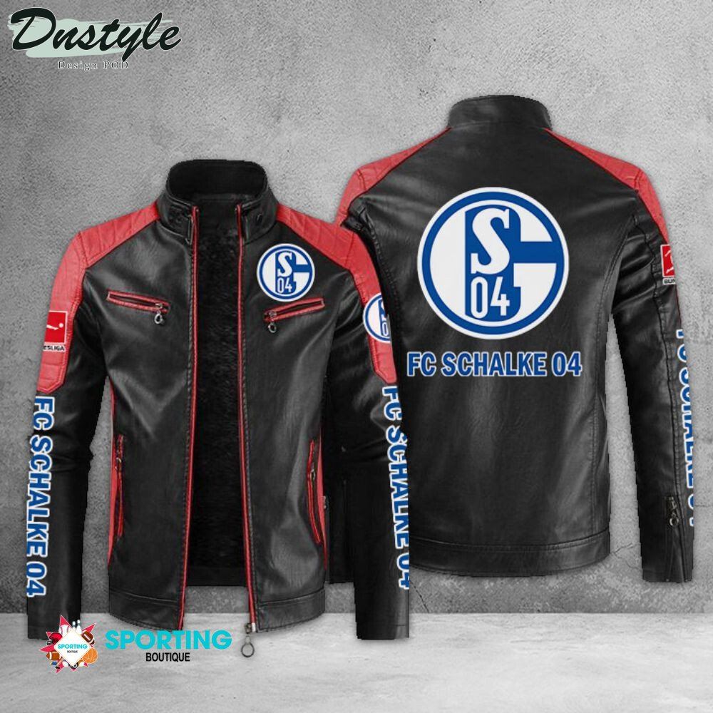 FC Schalke 04 Block Sport Leather Jacket