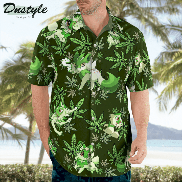 Sprigatito Evolution Weed Hawaiian Shirt