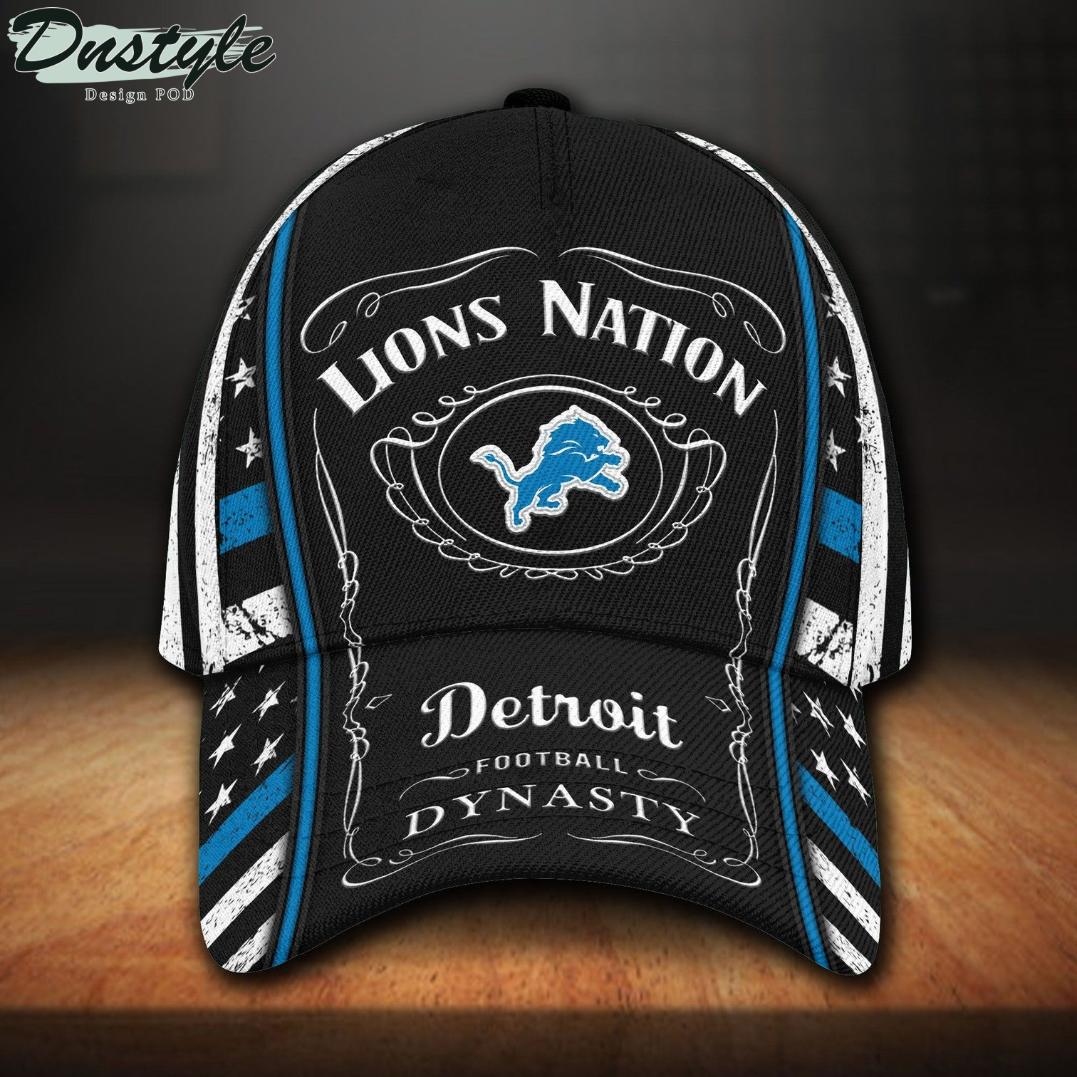 Detroit Lions And Jack Daniel Baseball Classic Cap