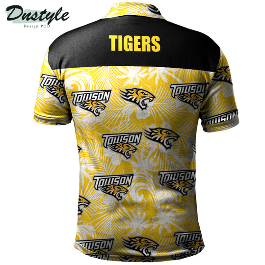 Towson Tigers Tropical Seamless Polo Shirt