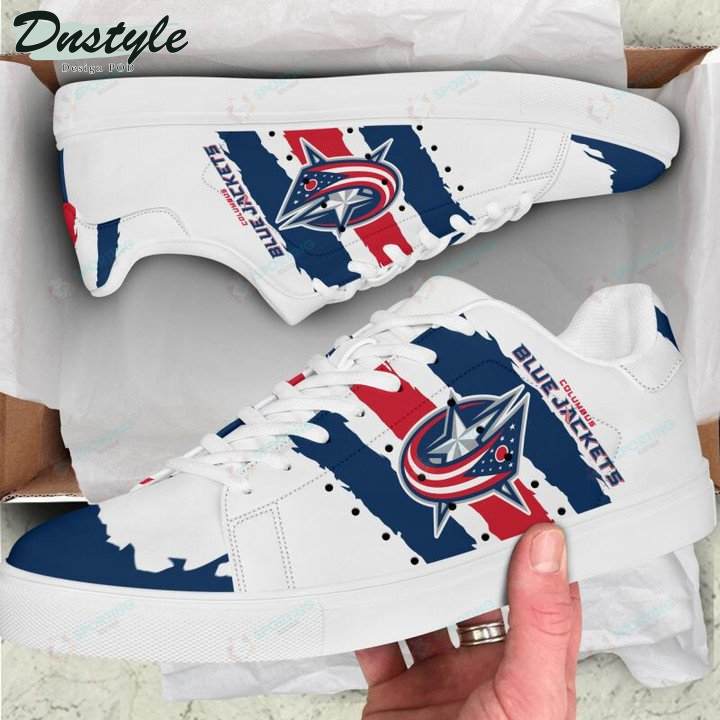 Columbus Blue Jackets Stan Smith Skate Shoes