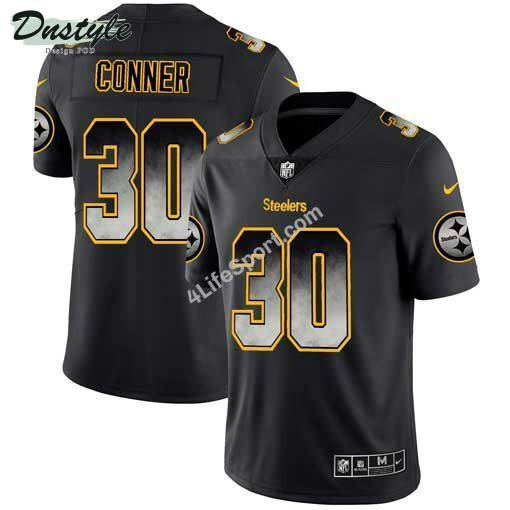 James Conner 30 Pittsburgh Steelers Black Football Jersey