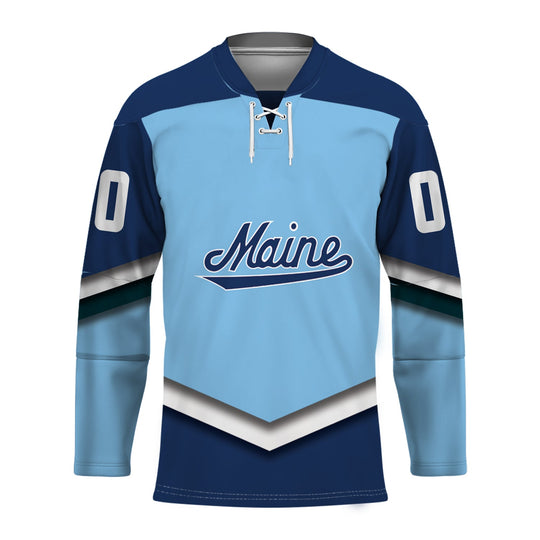 Maine Black Bears Ice Personalized Hockey Jersey