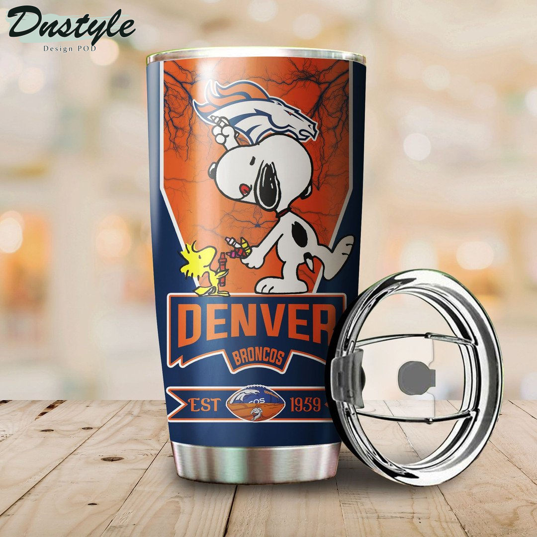 Denver Broncos Snoopy Tumbler
