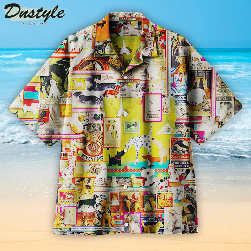 Dog City Collage Hawaiian Shirt