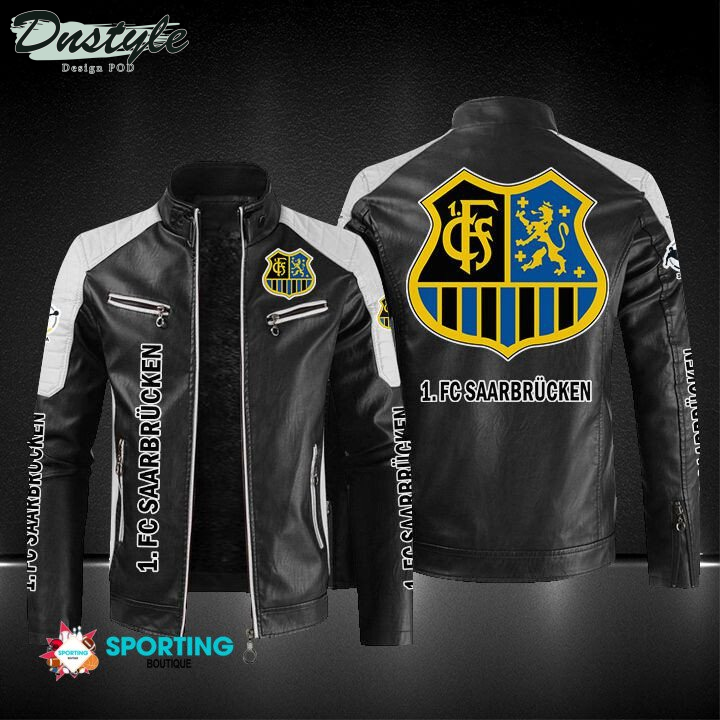 1. FC Saarbrucken Block Sport Leather Jacket