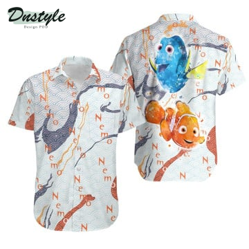 Finding Nemo White Wave Disney Hawaiian Shirt