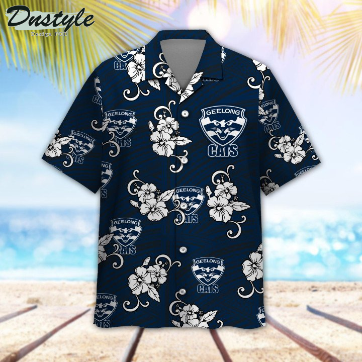 Personalized AFL Geelong Cats Tribal Hawaiian Shirt