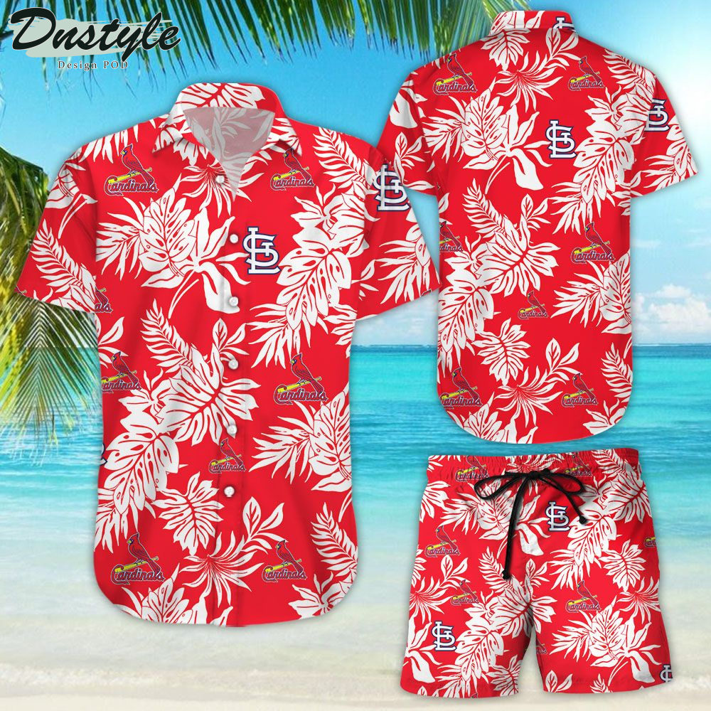 St Louis Cardinals Hawaiian Shirt Beach Shorts