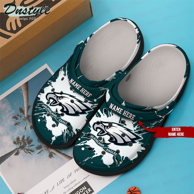 Philadelphia Eagles Personalized Crocs Clog Shoes