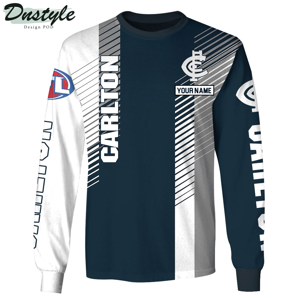 Carlton Blues AFL Version 5 Custom Hoodie Tshirt