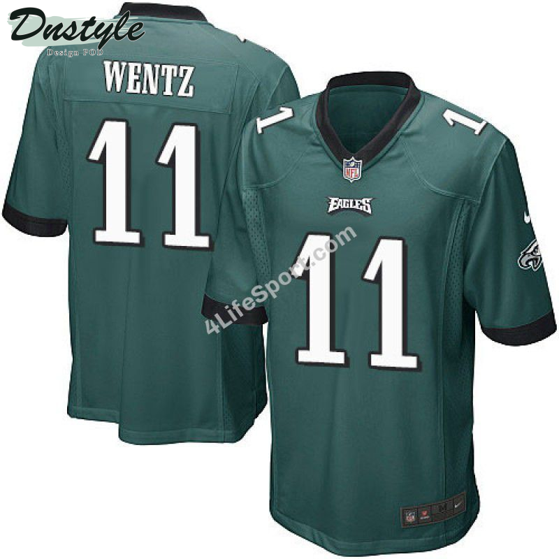 Carson Wentz 11 Philadelphia Eagles Green Football Jersey