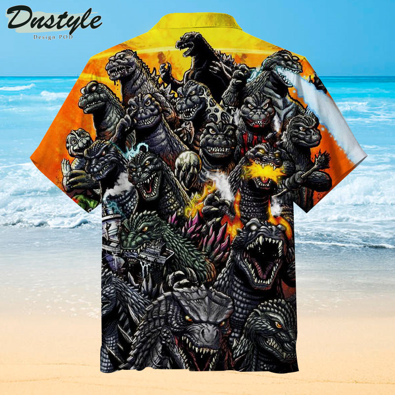 Godzilla’s History Hawaiian Shirt