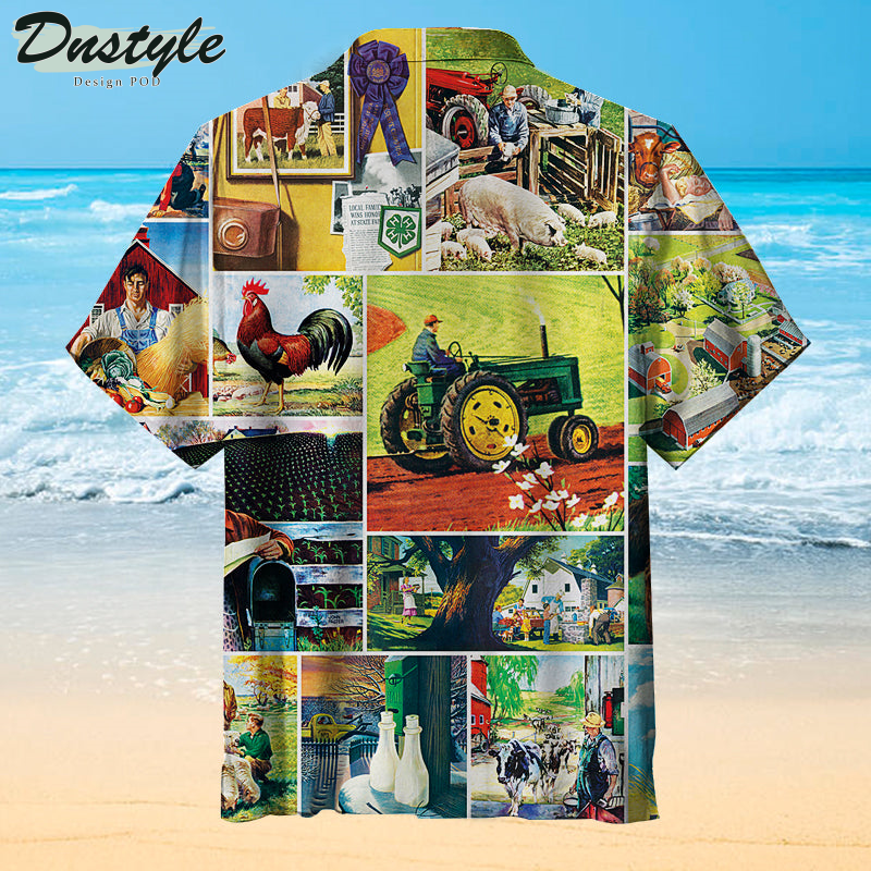 Farmland Collage Hawaiian Shirt
