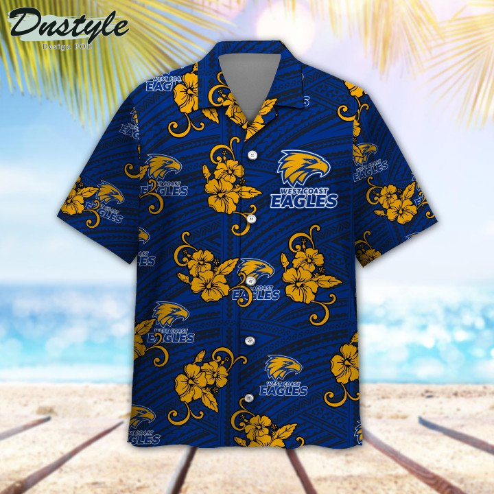 Personalized AFL West Coast Eagles Tribal Hawaiian Shirt