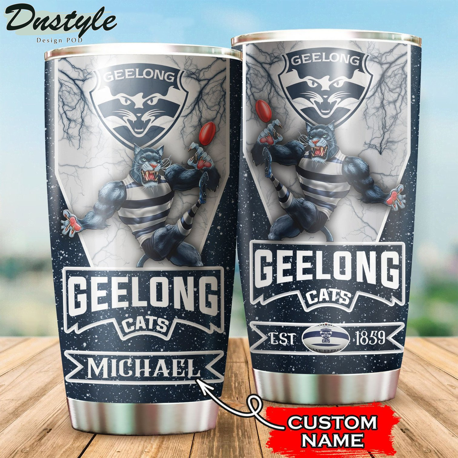 Personalized Geelong Cats Tumbler