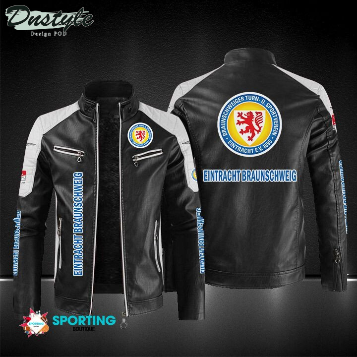 Eintracht Braunschweig Block Sport Leather Jacket