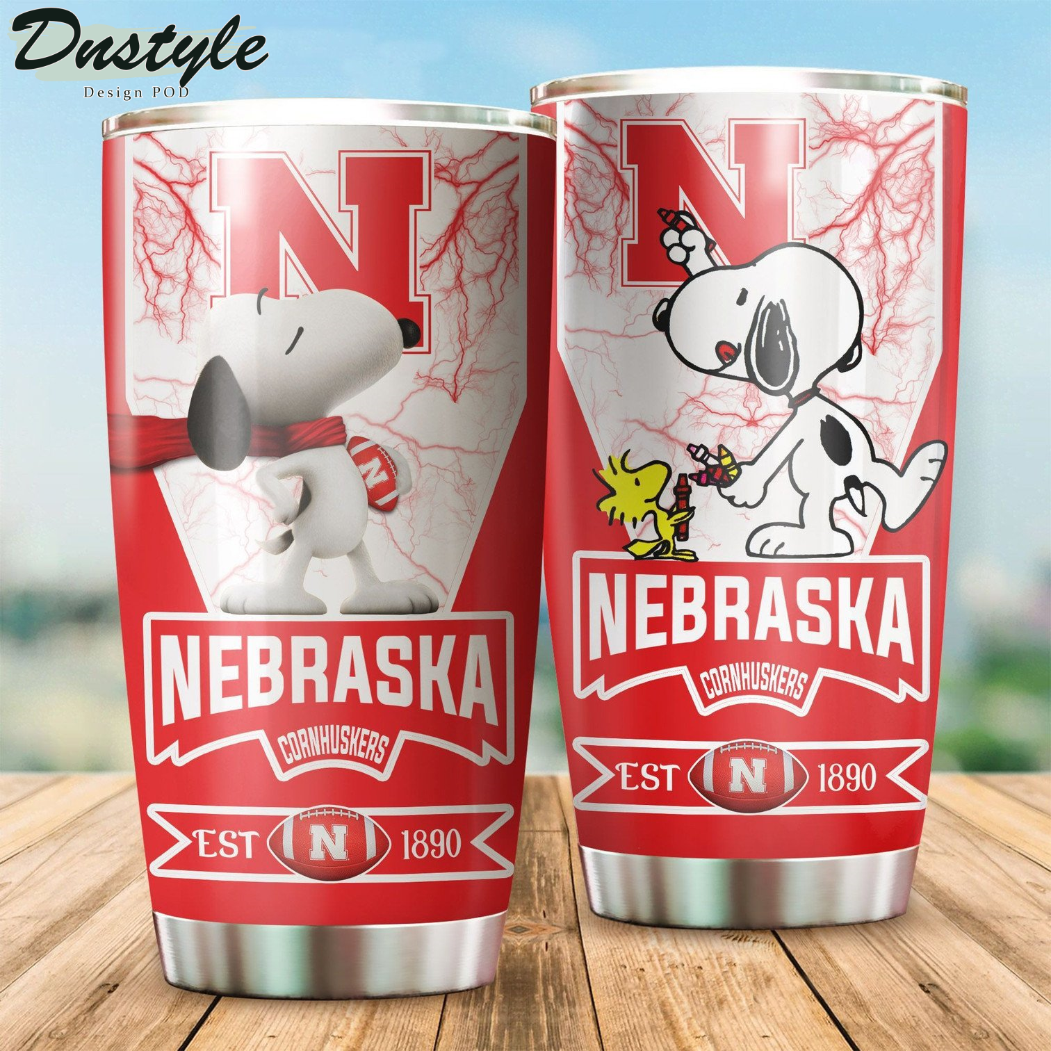 Nebraska Cornhuskers Snoopy Tumbler