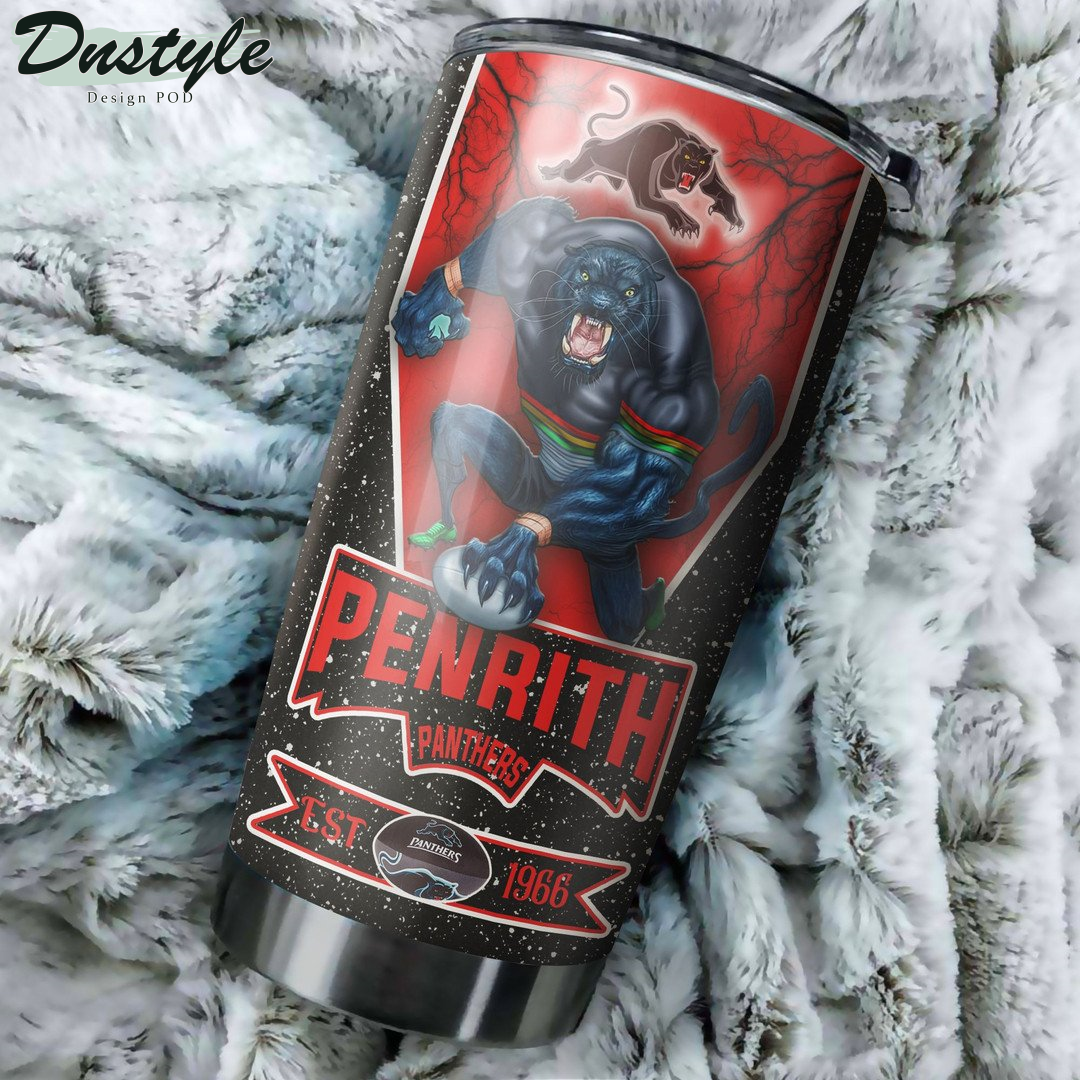 Personalized Penrith Panthers Mascot Tumbler